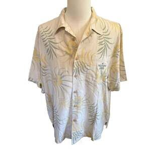 Heineken Premium Light Hawaiian Shirt Tropical Print Casual Button-Down XL